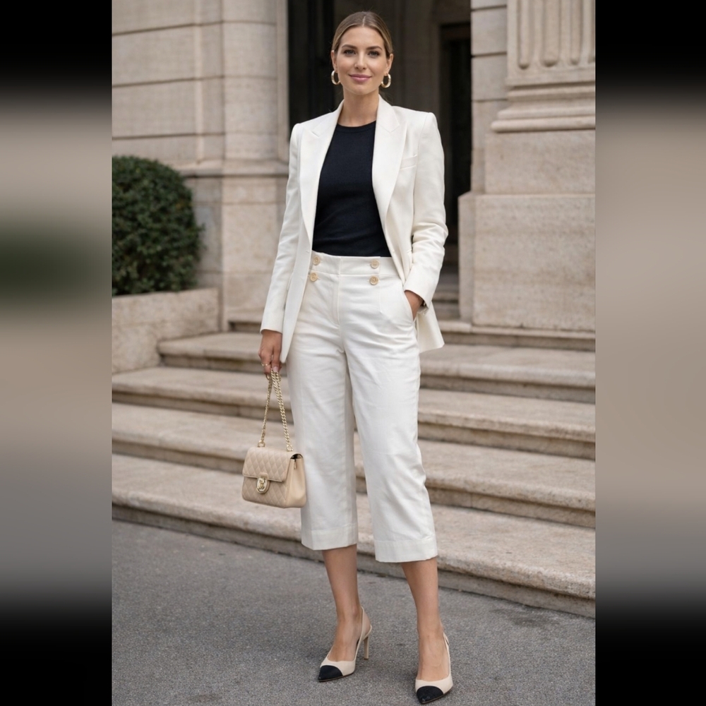 89th & Madison Cream Capris